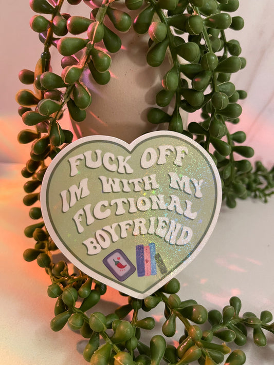 fictional boyfriend heart sticker