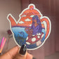 teapot wonderland sticker