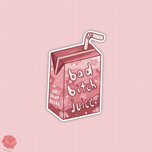 bad bishhh juice sticker