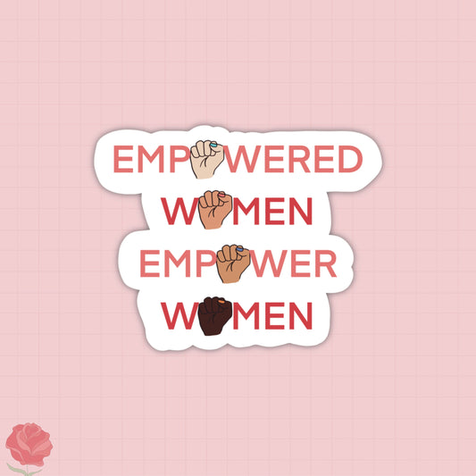 women empowerment sticker