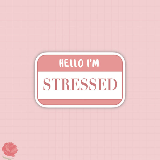 hello i’m stressed sticker