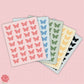 holographic butterfly sticker sheet