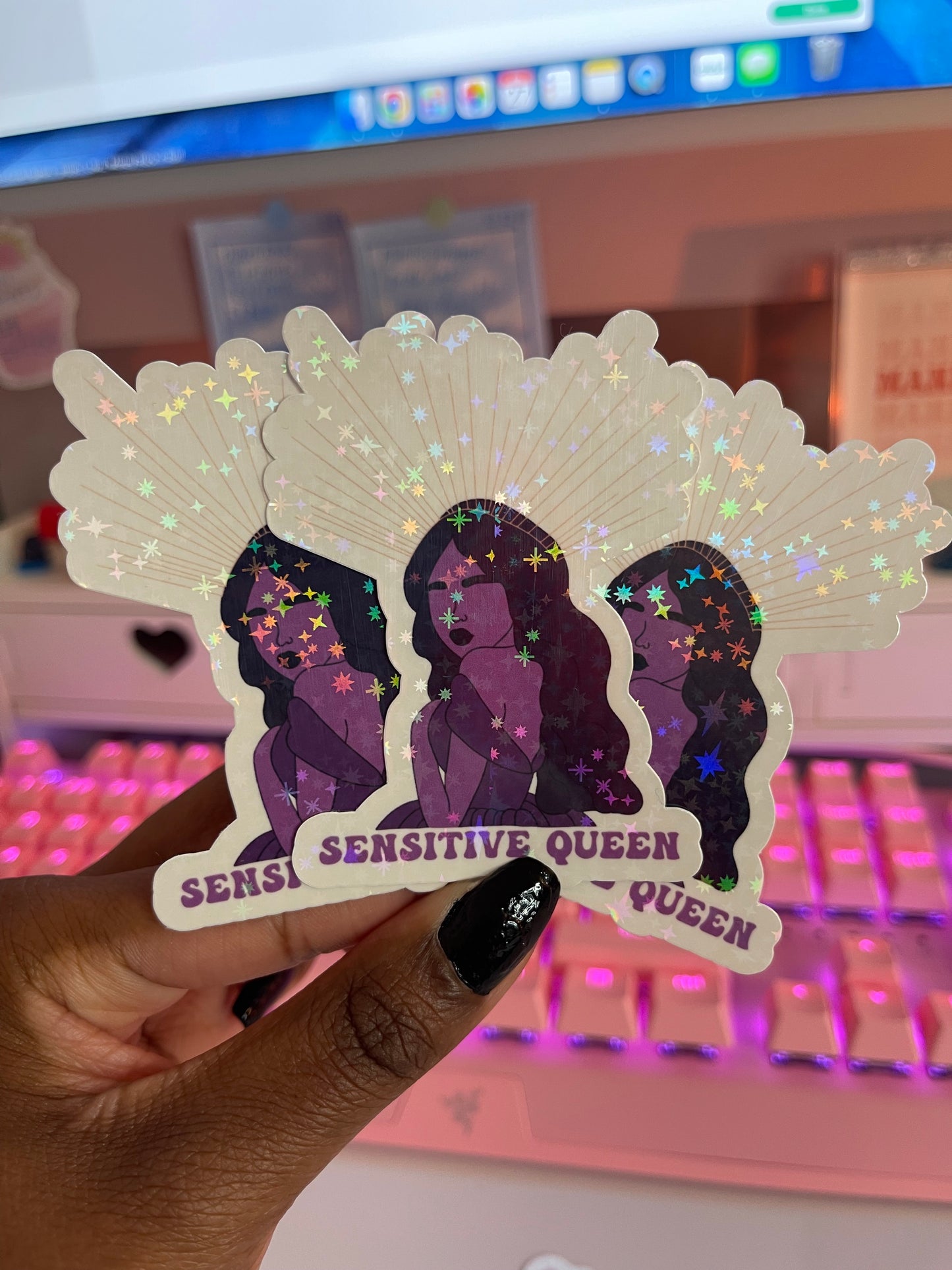 sensitive queen sticker
