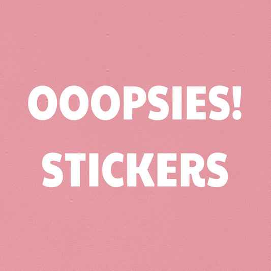 oopsie mystery sticker pack