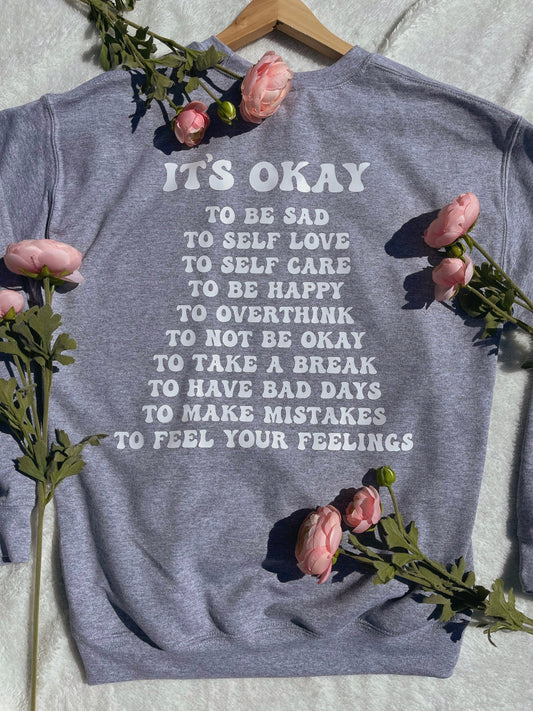 it's okay crewneck